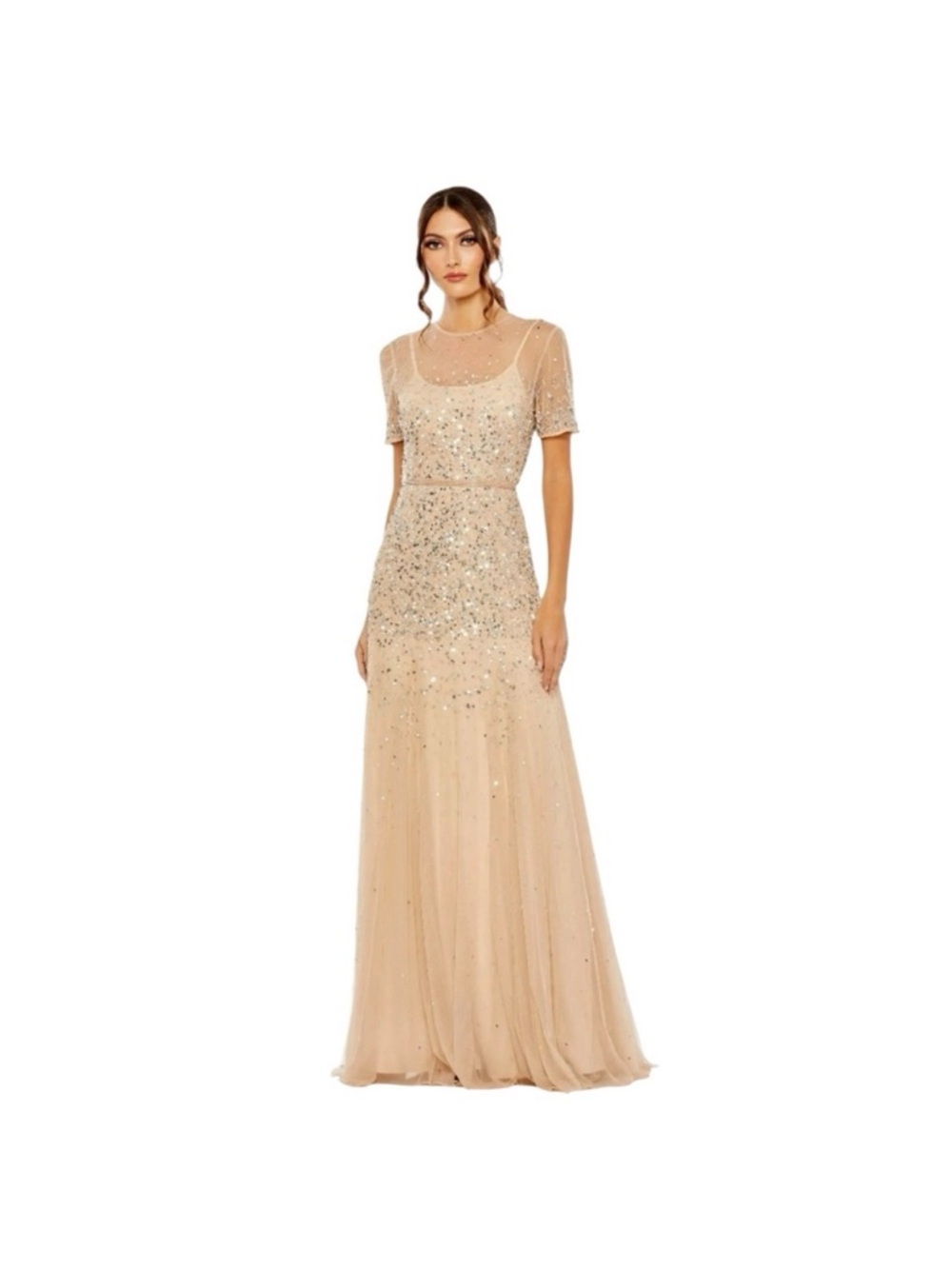 Mac Duggal Sequin embellished dress 93909 size 2 NWT